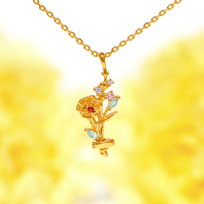 Birth Month Flower for Necklace