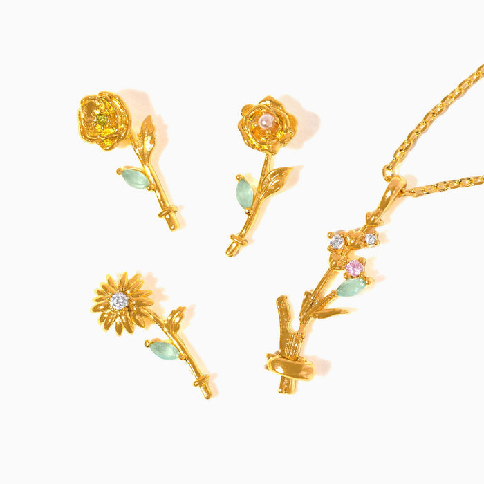 Birth Month Flower for Necklace