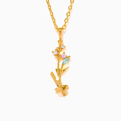 Birth Month Flower Necklace Base