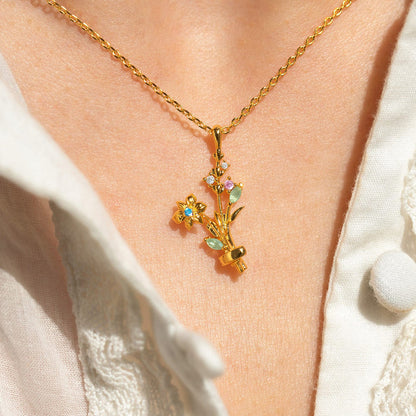 Birth Month Flower Necklace Base