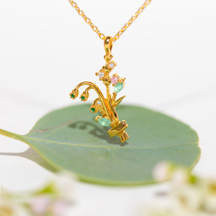 Birth Month Flower Necklace Base