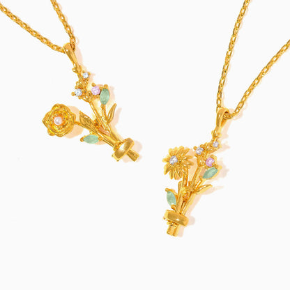 Birth Month Flower Necklace Base