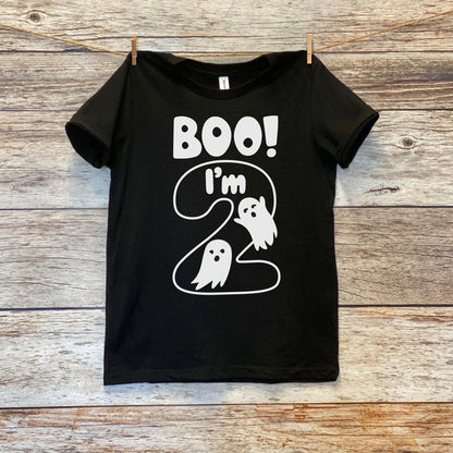 "Boo I'm 2" Second Birthday Personalized T-shirt