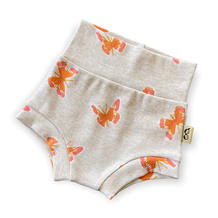 Butterflies on Heather Ivory Bummies and/or Headbands