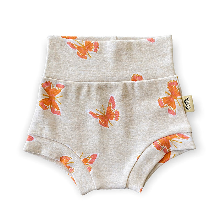 Butterflies on Heather Ivory Bummies and/or Headbands