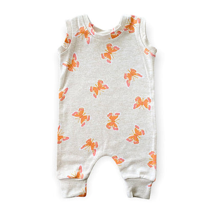 Butterflies on Heather Ivory Harem Romper