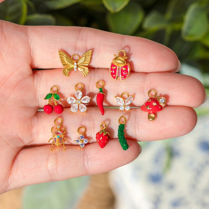 Butterfly Gem Charm