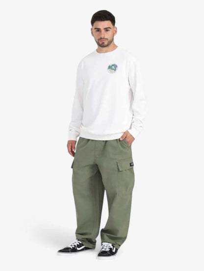 Buzo Vans Cyrcle V Crew Rustico Crema