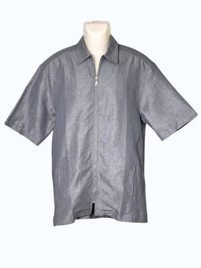 Camicia con zip uomo