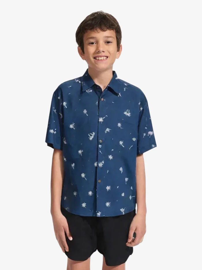 Camisa Billabong Sundays Tiny Palms Niño Azul - Indy