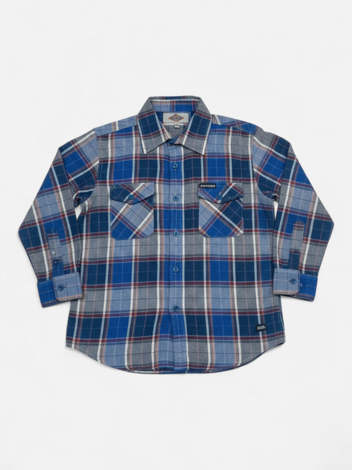 Camisa Gotcha Fannel Niño Azul