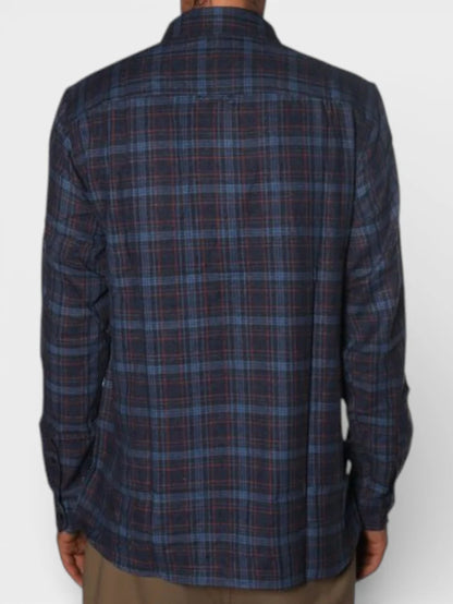 Camisa Hurley Walker Flannel Niño Azul Marino