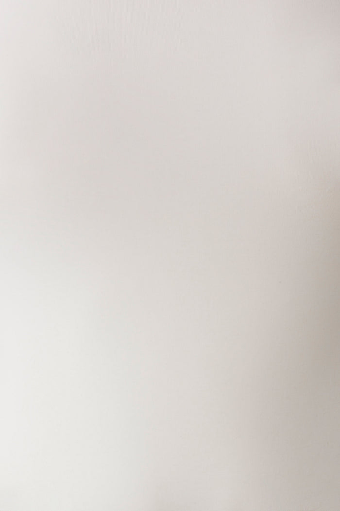 Chai Peached Jersey High Neck Top - Ivory