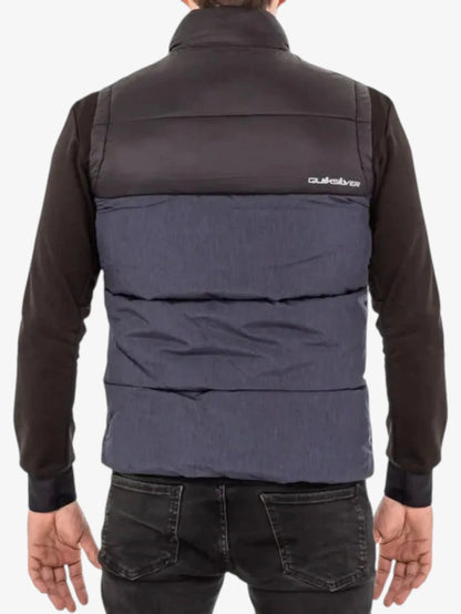 Chaleco Quiksilver Wolf Shoulders Azul Melange Negro