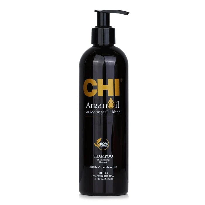 CHI Argan Oil Plus Moringa Oil Shampoo - Sulfate & Paraben Free 340ml