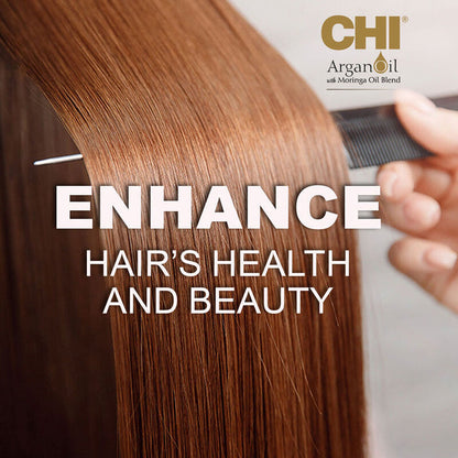 CHI Argan Oil Plus Moringa Oil Shampoo - Sulfate & Paraben Free 340ml