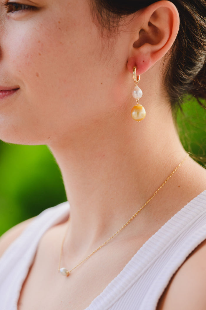 Coco earrings - South Sea x Freshwater