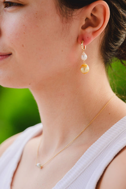 Coco earrings - South Sea x Freshwater