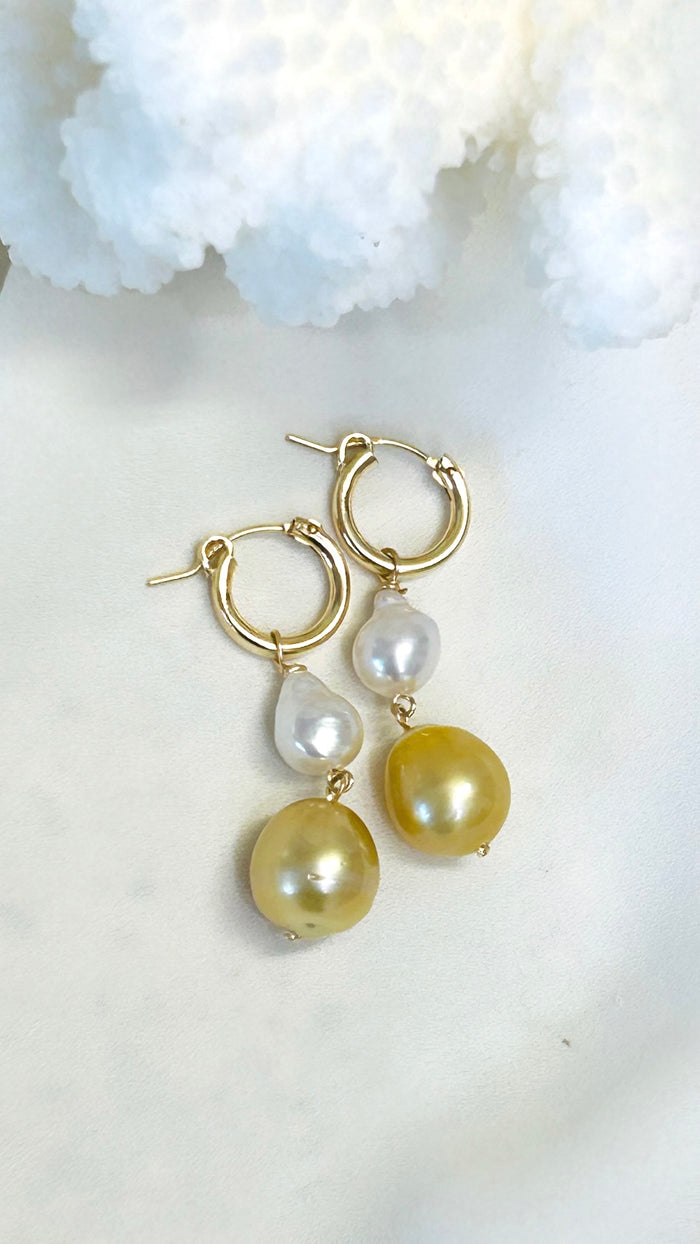 Coco earrings - South Sea x Freshwater
