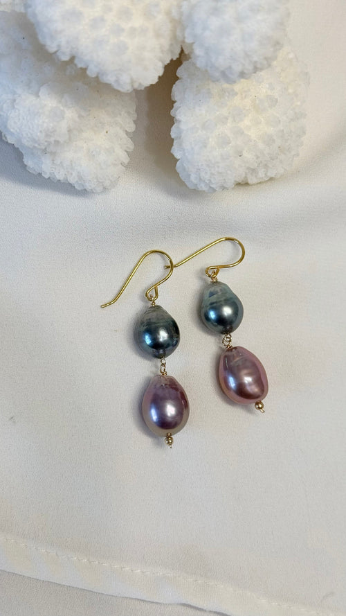 Coco earrings - Edison x Tahitian