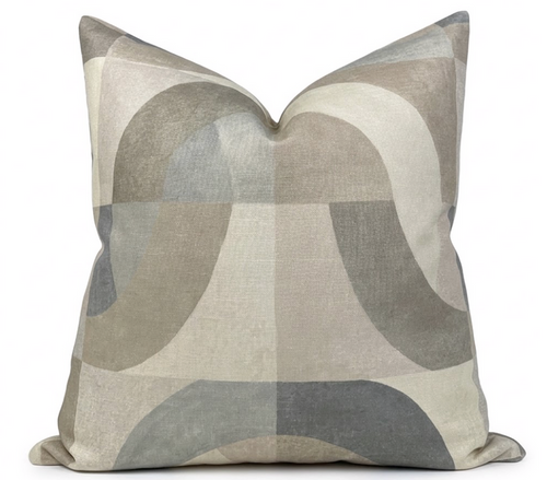 Colonnade Pillow Cover in Parchment, Kelly Wearstler Textiles