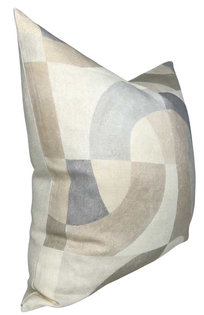 Colonnade Pillow Cover in Parchment, Kelly Wearstler Textiles