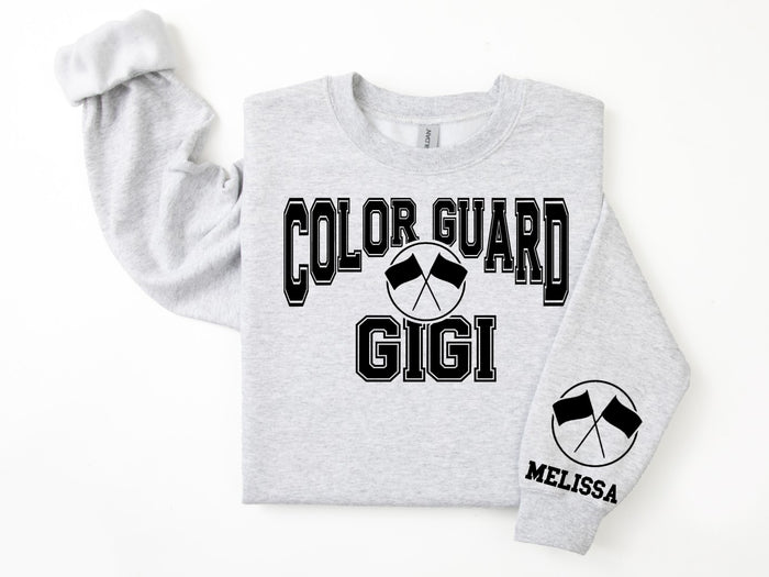 Color Guard Personalized Sweatshirt for Mom, Dad or Family Supporters