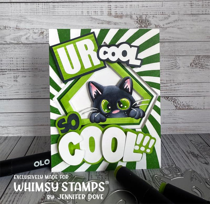 Super Hero Badge Die Set - Whimsy Stamps
