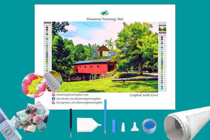Covered Bridge Diamond Painting