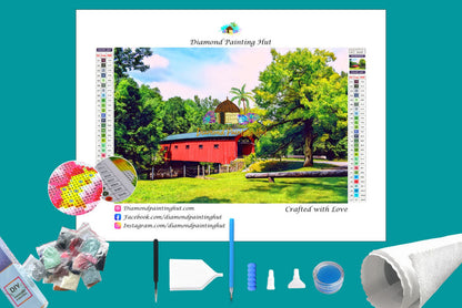 Covered Bridge Diamond Painting
