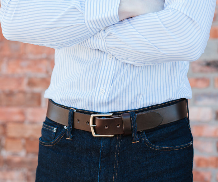 Crimson Chromexcel Leather Belt