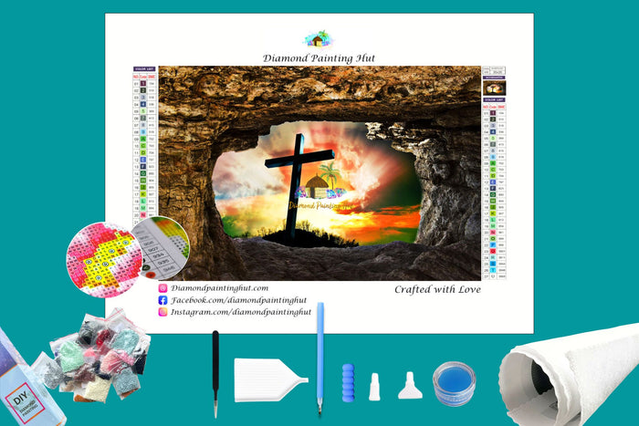 Cross at Cave Diamond Painting