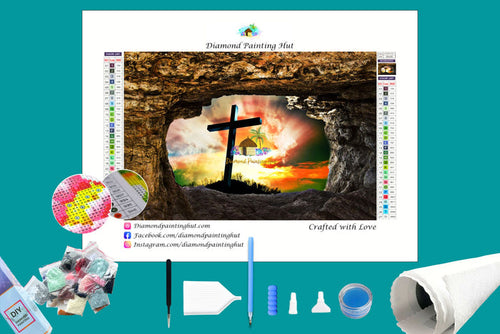 Cross at Cave Diamond Painting