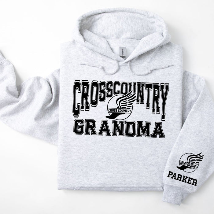 Cross Country Personalized Hoodie Sweatshirt for Mom, Dad or Family Supporters