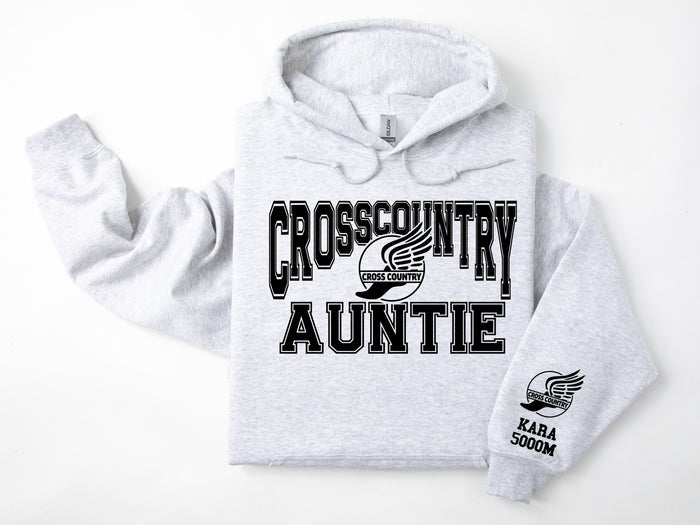 Cross Country Personalized Hoodie Sweatshirt for Mom, Dad or Family Supporters
