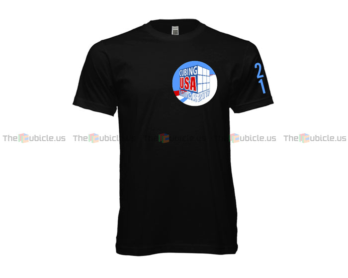 CubingUSA Nationals 2017 Badge T-Shirt