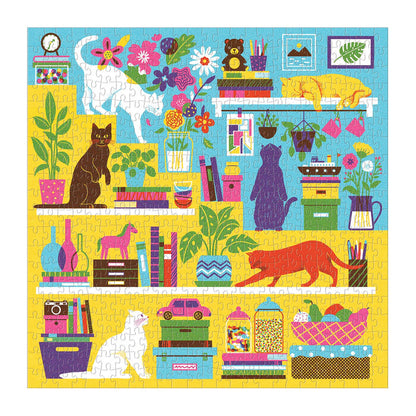 Curious Cats 500 Piece Puzzle 500 Piece Puzzles Galison