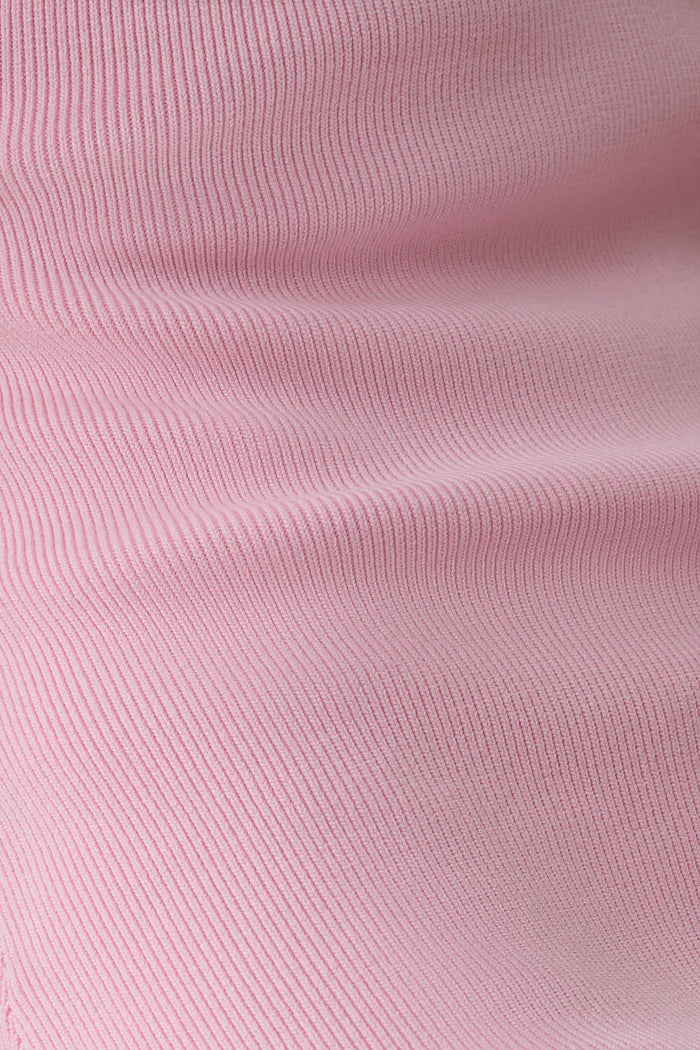 Darla Deep V Knit Maxi Dress - Candy Pink