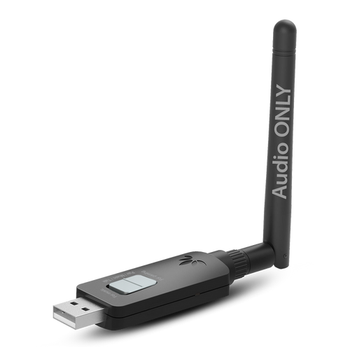 DG60P Long-Range Bluetooth USB Audio Transmitter for PS5, PS4, PC, Laptop, and Mac with aptX Adaptive, Low Latency, and 24-bit HD audio.
