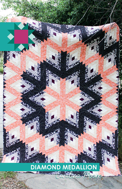 Diamond Medallion Quilt Pattern - Digital Download