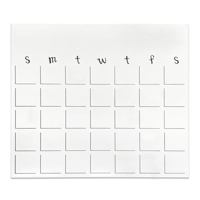 Dry Erase Magnetic Calendar - 15"h x 17"w