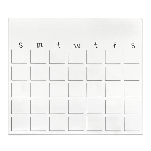 Dry Erase Magnetic Calendar - 15"h x 17"w