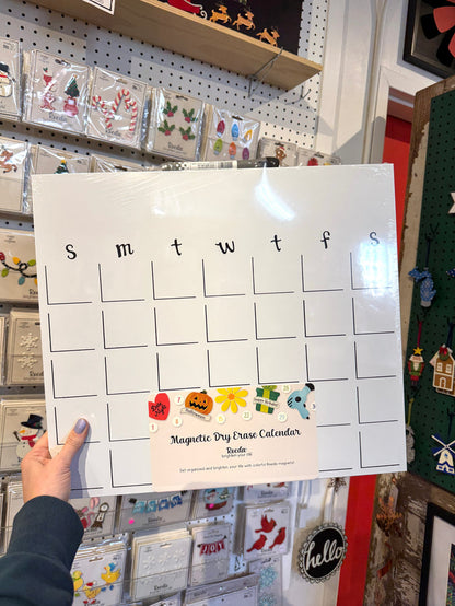 Dry Erase Magnetic Calendar - 15"h x 17"w