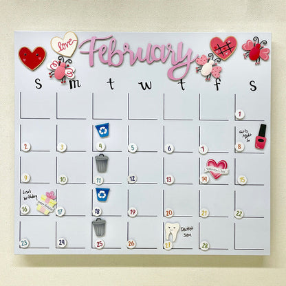 Dry Erase Magnetic Calendar - 15"h x 17"w
