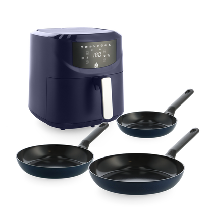 Enjoy Oxford Blue + Air Fryer 4-delige set
