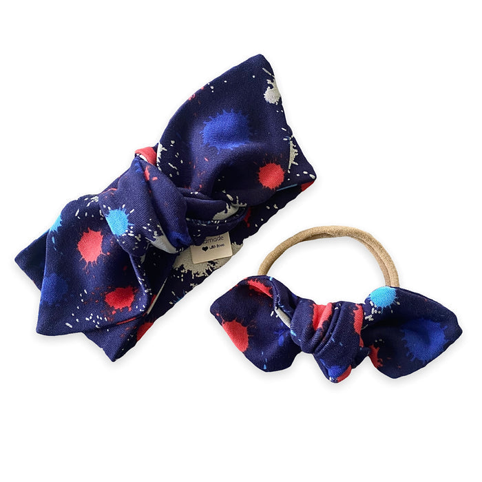 Fireworks Spark on Blue Headbands