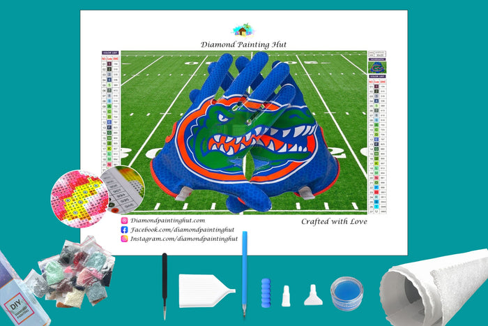 Florida Gators NFL Gloves Diamond Painting-Diamond Painting Hut