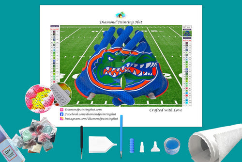 Florida Gators NFL Gloves Diamond Painting-Diamond Painting Hut