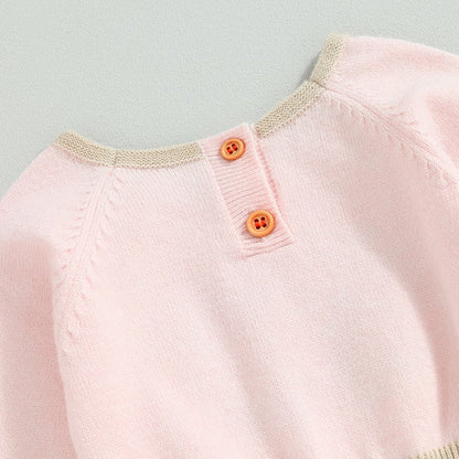 FLOWER FIELD Knitted Romper