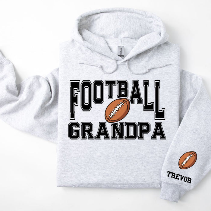 Football Personalized Hoodie Sweatshirt for Mom, Dad or Family Supporters